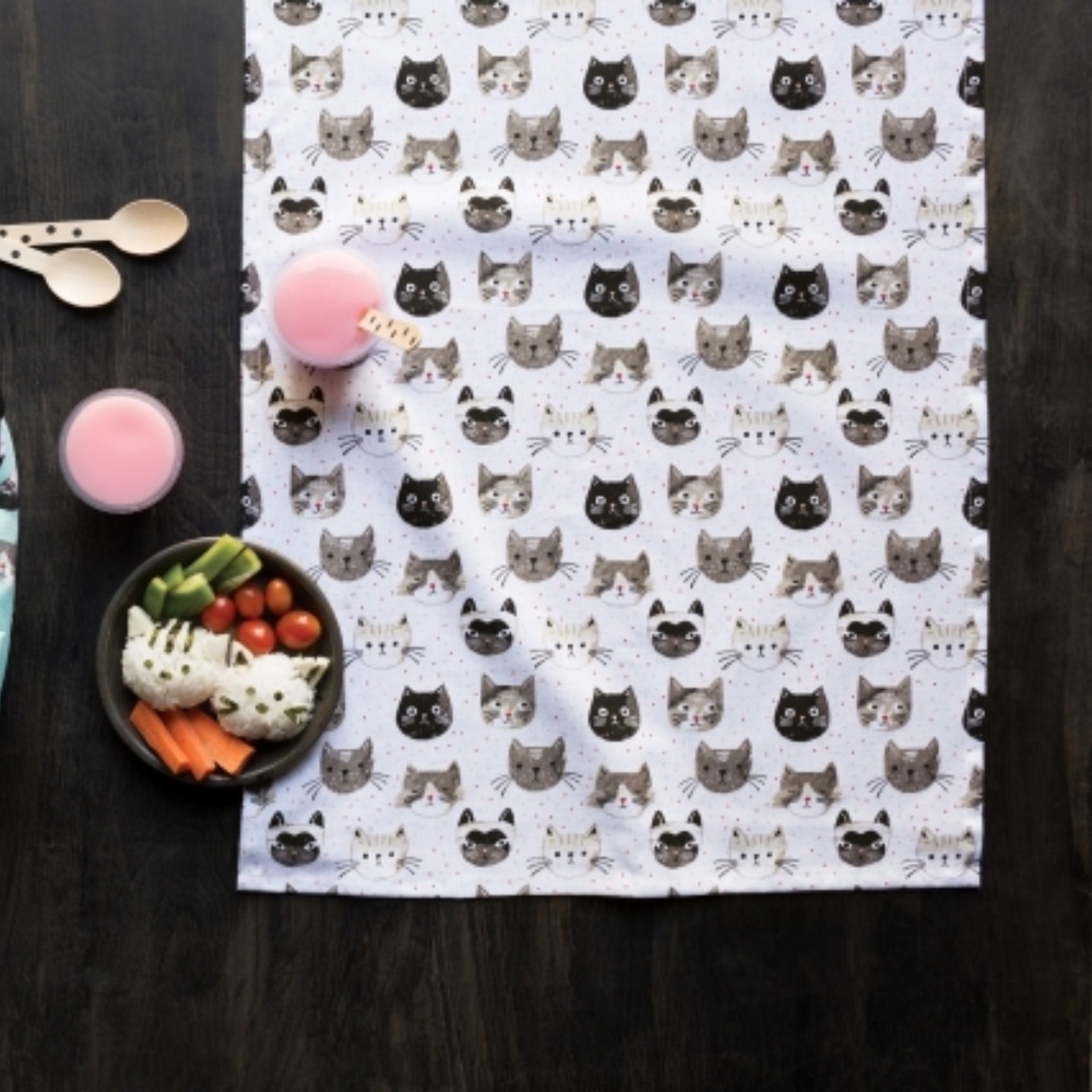 NOW DESIGNS Tea Towel Cats Set/2 NWT
